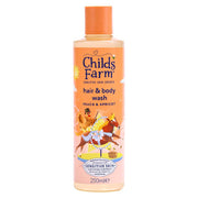 Childs Farm Hair & Body Wash, Peach & Apricot 250ml Gentle Tear-Free Formula for Kids, Babies & Sensitive Skin