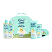 Childs Farm Baby Suitcase Gift, Bubble Bath (250ml), Shampoo & Body Wash (250ml), Moisturiser (200ml) & Nappy Cream (100ml)