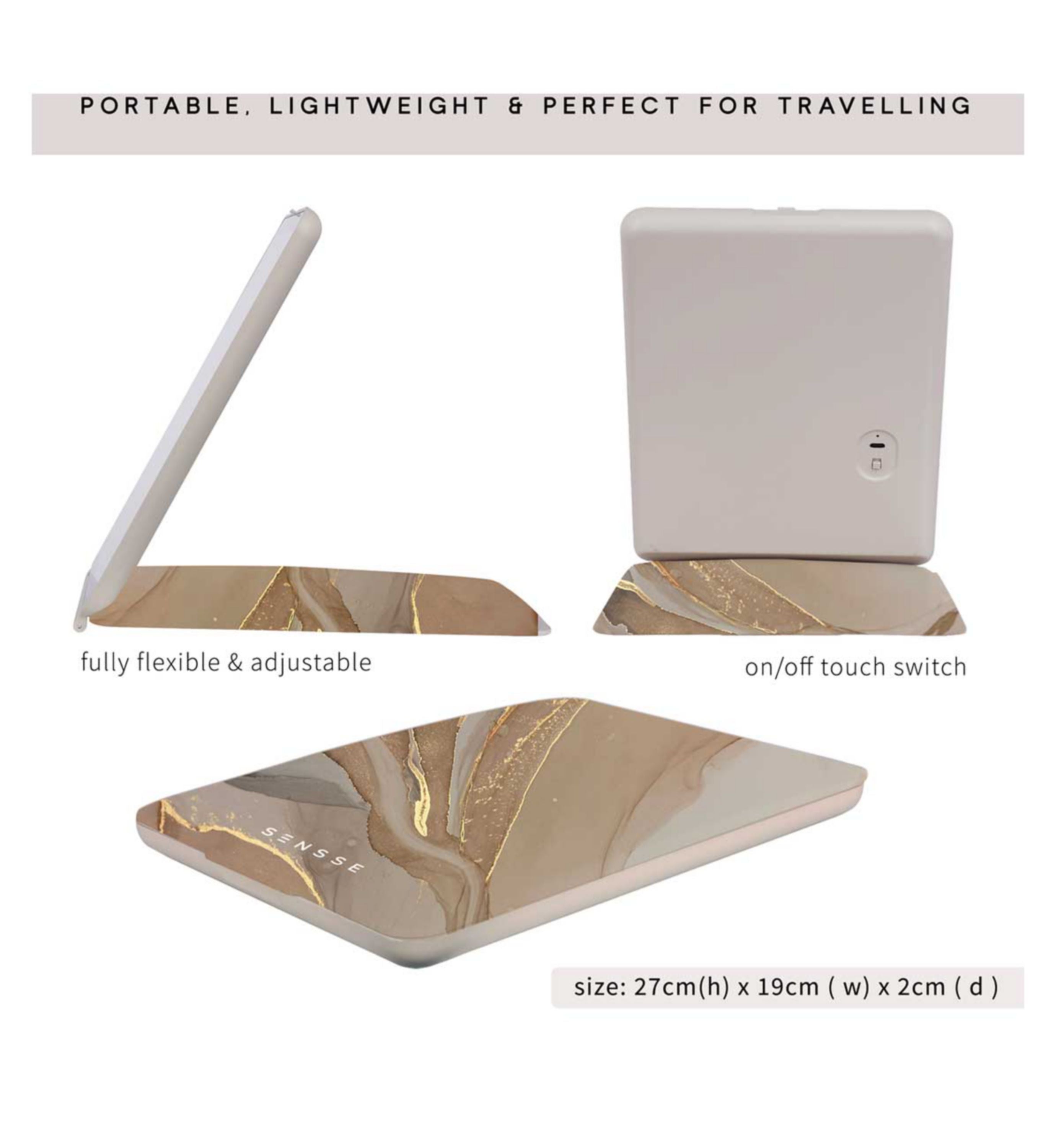 Modern Marble LED Glow Up Mirror