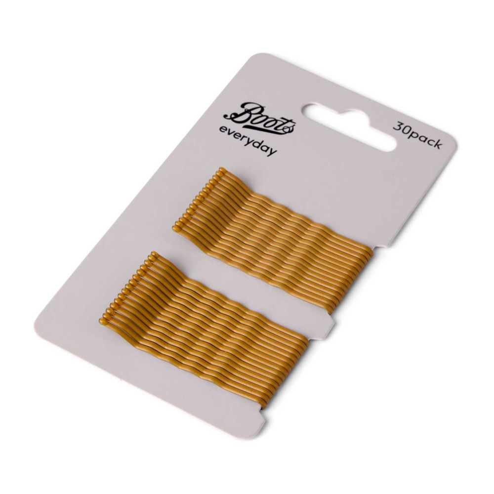 Boots Hair Grips Blonde Matt 30s