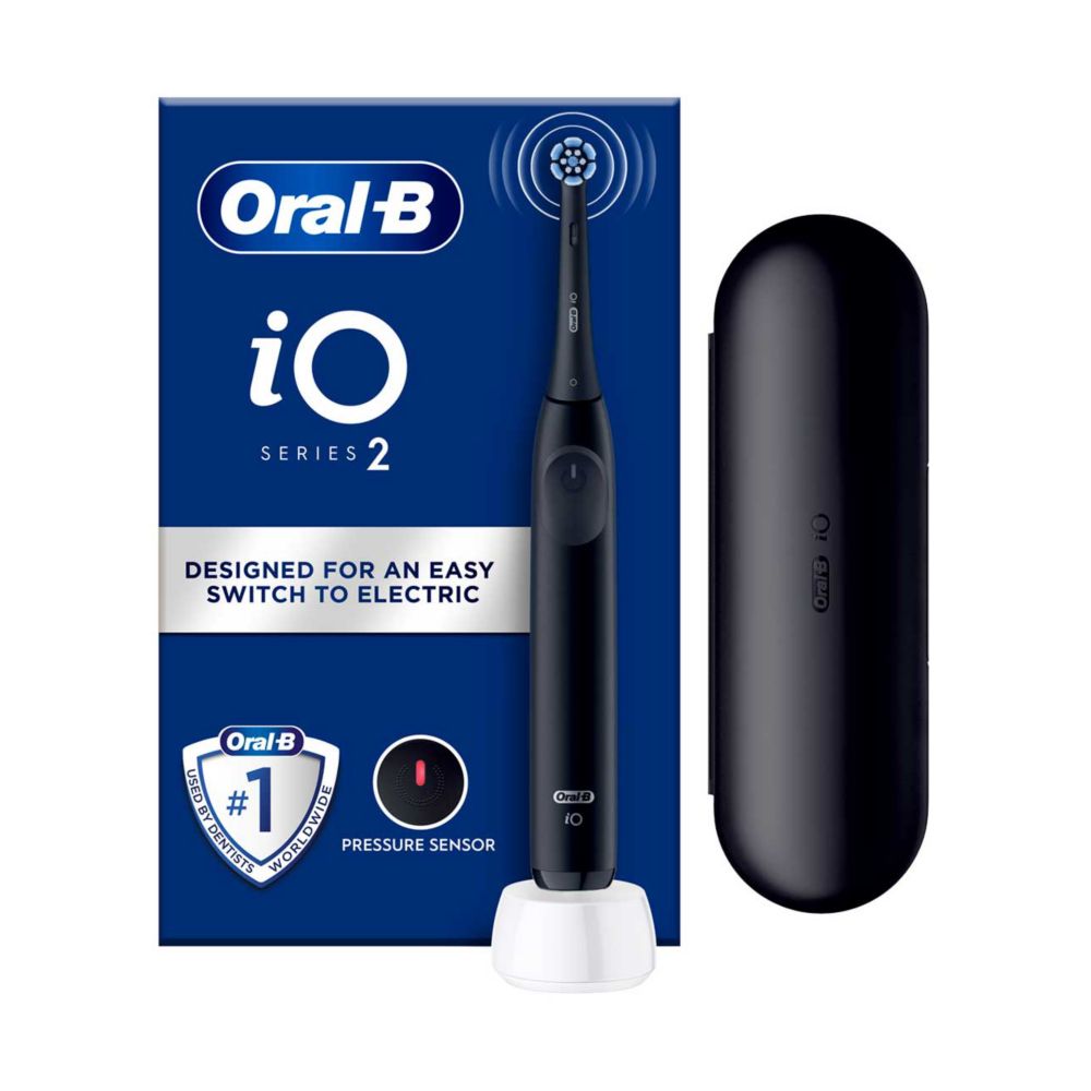 Oral-B iO2 Electric Toothbrush Night Black with Travel Case