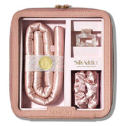 Silk Addict 100% Mulberry Silk Heatless Curler Set Pale Pink