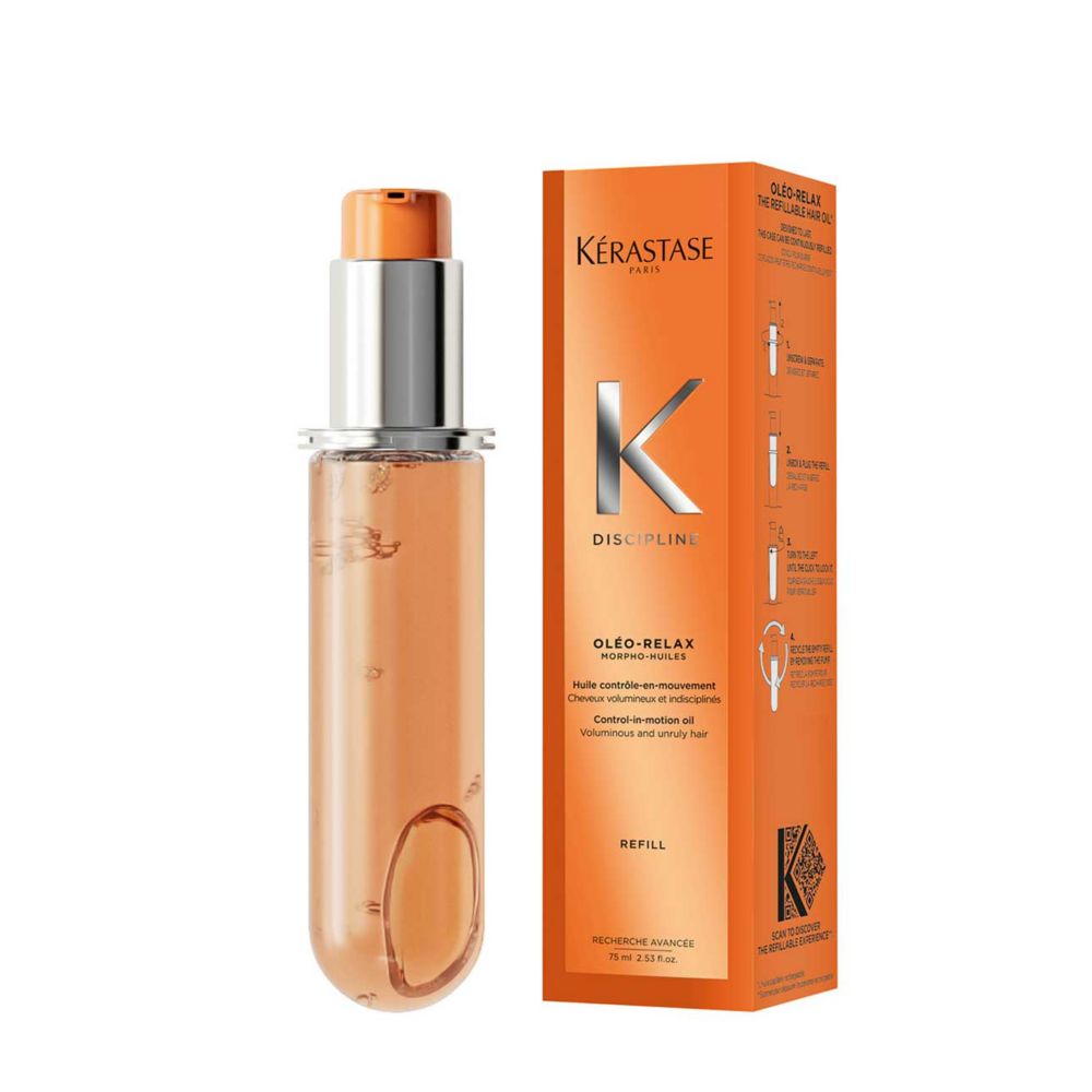 Kérastase Oleo-Relax Hair Oil Morpho Huile Refill Capsule, for Dry and Frizz-prone Hair with Marula Oil 75ml