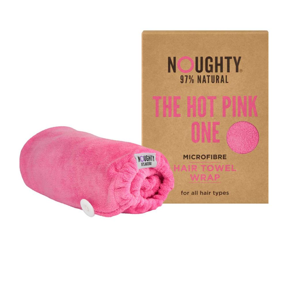 Noughty Microfibre Hair Towel The Hot Pink One 148g