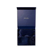Silk Addict 100 % Mulberry Silk Gift Set Navy