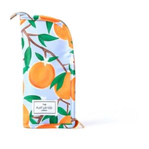 The Flat Lay Co. Standing Makeup Brush Case - Mediterranean Oranges