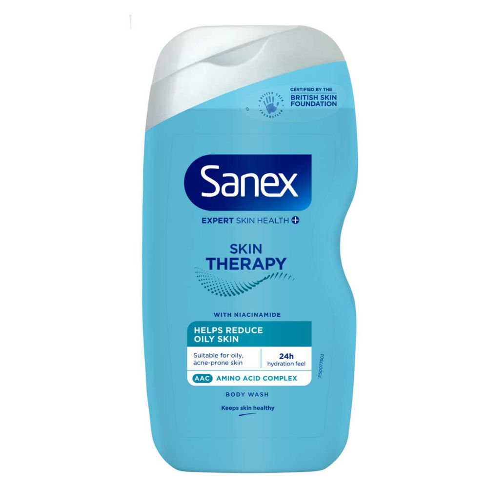 Sanex Skin Therapy Oily Skin Shower Gel Body Wash 450ml