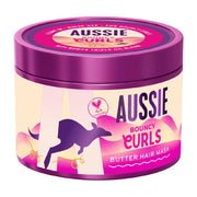 Aussie Bouncy Curls Butter Hair Mask 500ml to Detangle and Moisturise Wavy, Curly Hair