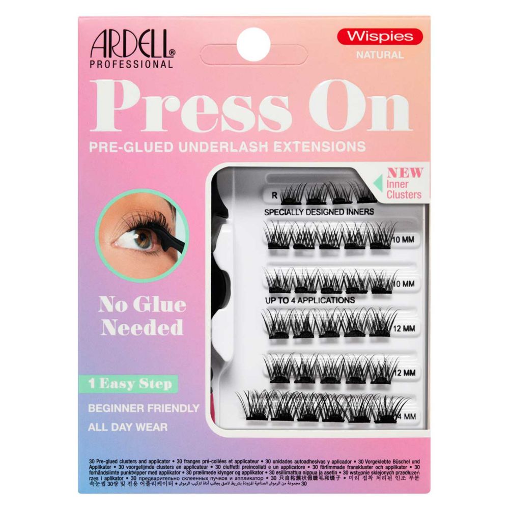 ARDELL Press On Wispies Natural - 30 Clusters + Applicator
