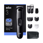 Braun All-in-One Series 3, 10in1 Grooming Kit, Sharp Blade, 14 Lengths, AIO3560, Black