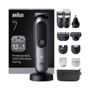 Braun All-in-One Series 7, 13in1 Grooming Kit, ProBlade, AutoSense, AIO7560, Grey