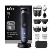 Braun All-in-One Series 7, 15in1 Grooming Kit, ProBlade, AutoSense, AIO7580, Blue