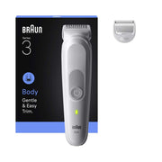 Braun Body Groomer Series 3, +2 Grooming Tools, Groom & Trim, Waterproof, BG3500, Grey