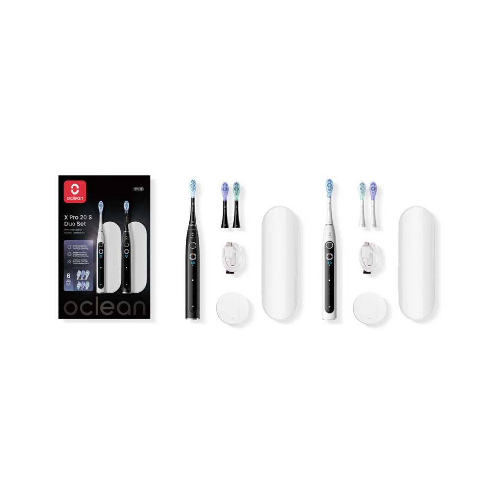 Oclean Professional 20 Electric Toothbrush White and Black Duo Set