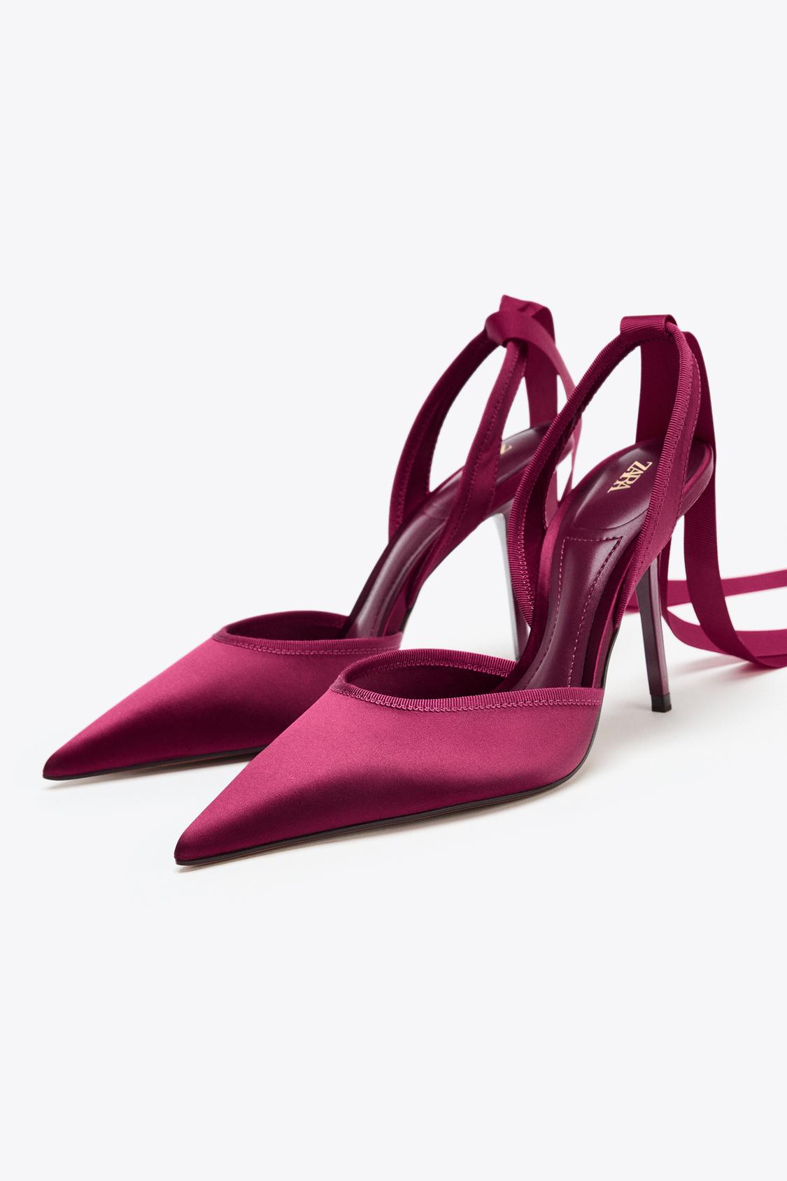 Slingback Heeled Shoes With Strap