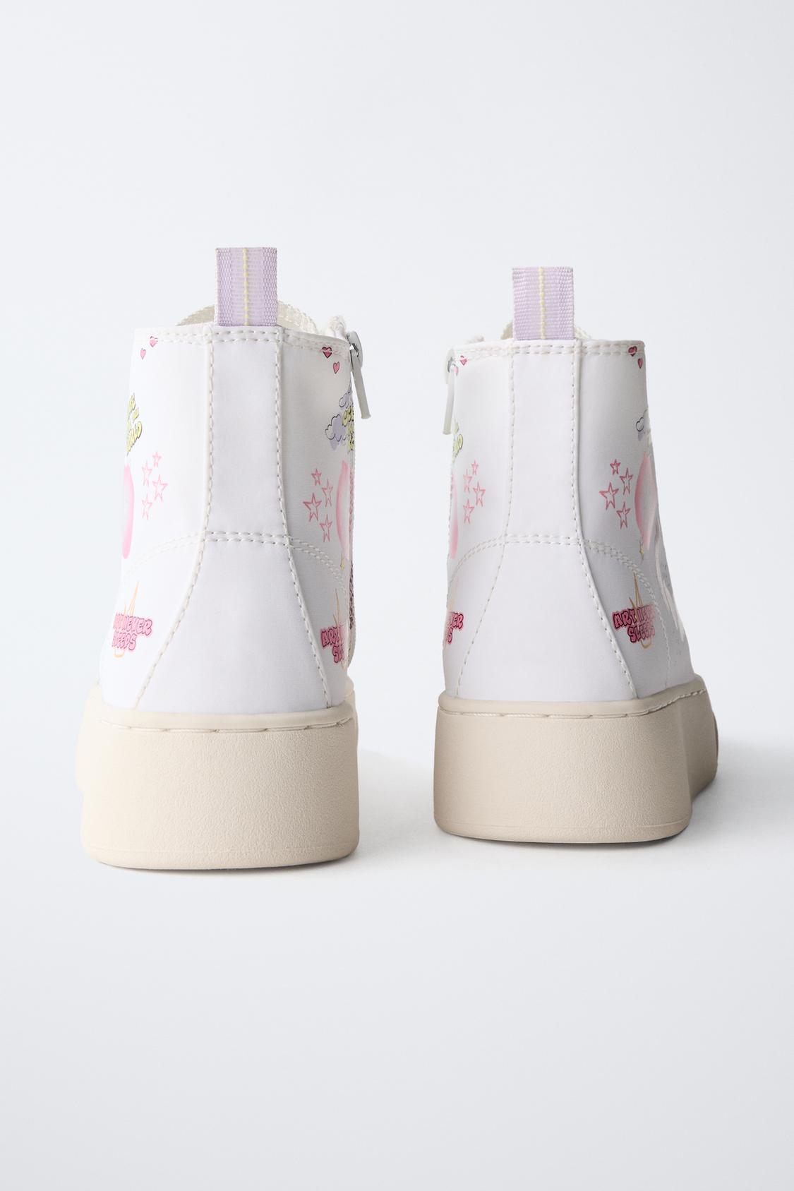 Printed High-Top Sneakers