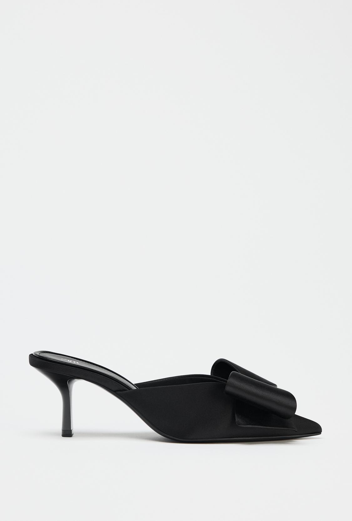 Bow High Heel Mules