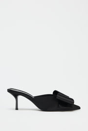 Bow High Heel Mules