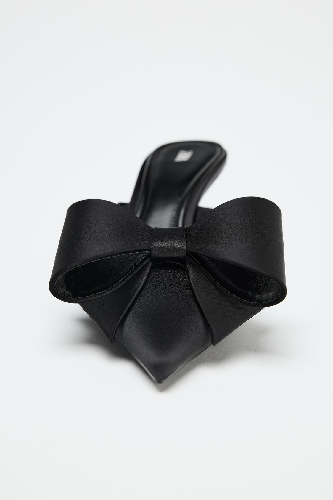 Bow High Heel Mules