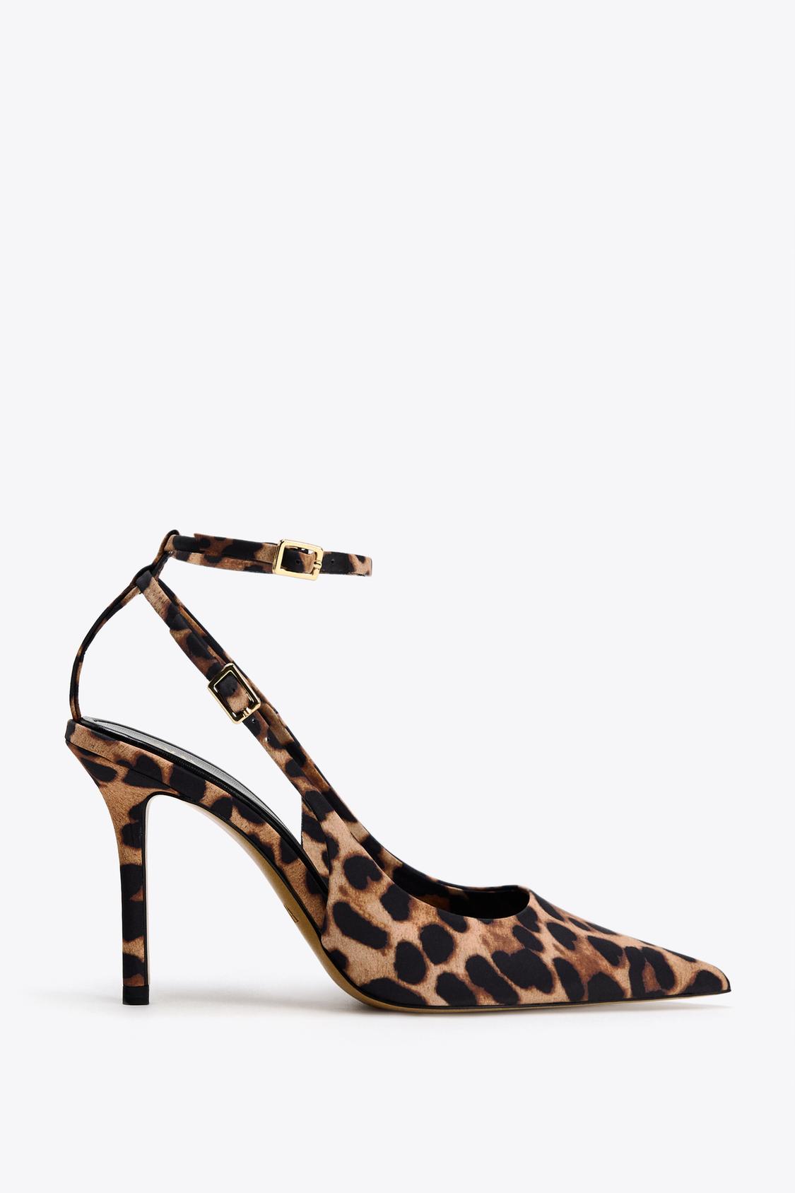 Animal Print Slingback High Heel