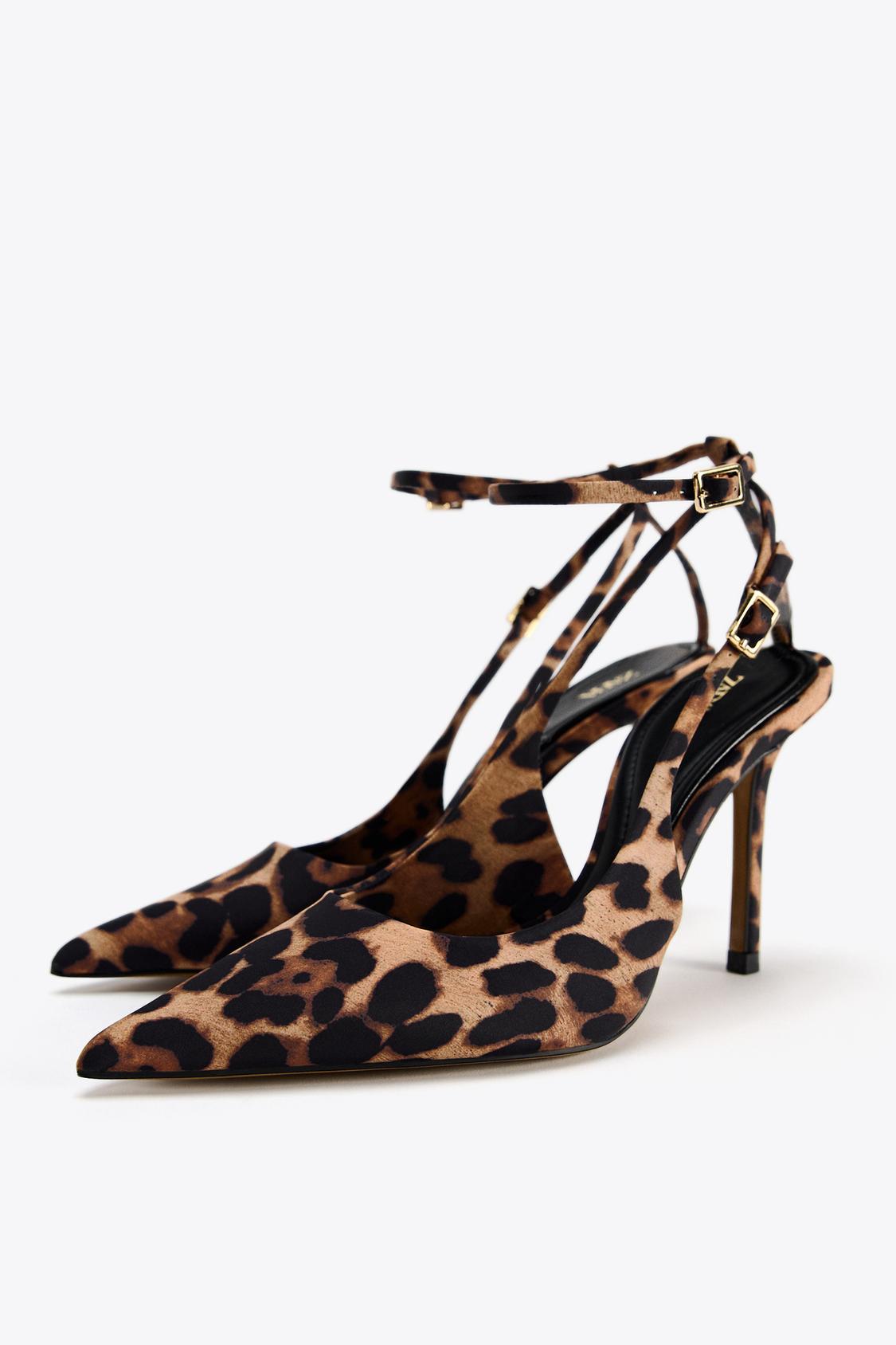 Animal Print Slingback High Heel