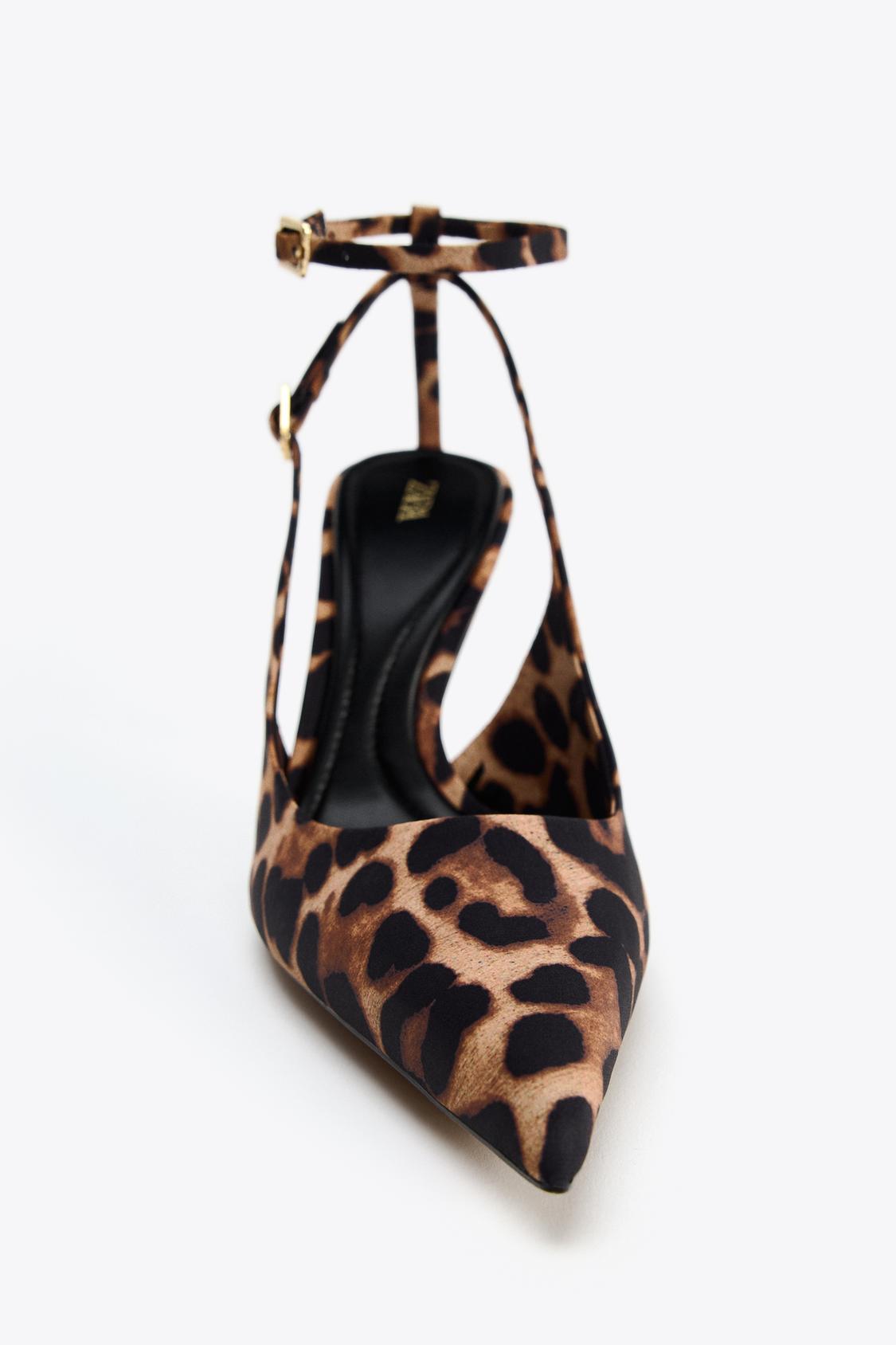Animal Print Slingback High Heel
