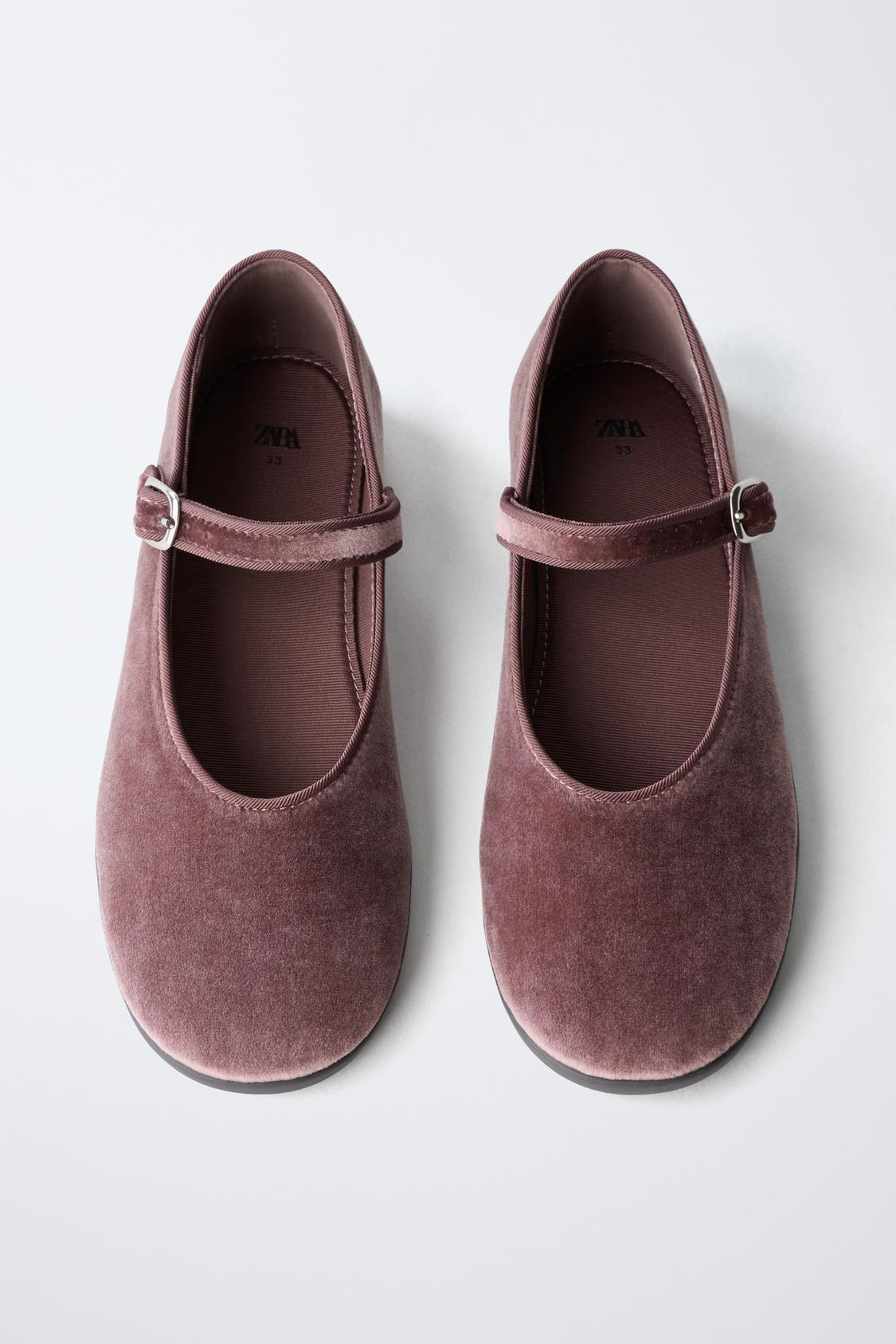 Velvet Ballet Flats