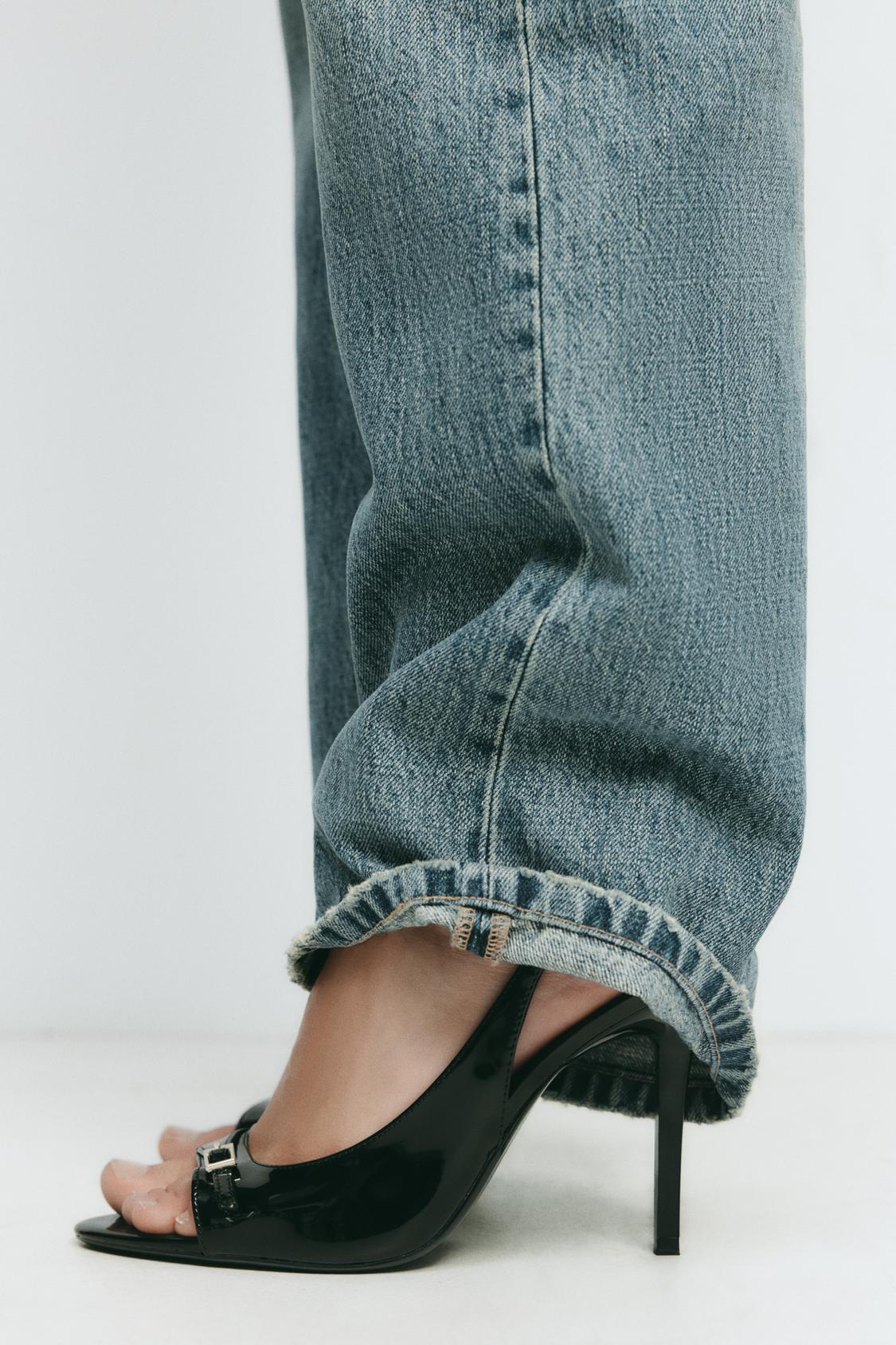 High Heeled Patent Effect Sandals