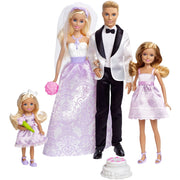 Barbie Wedding Gift Set Dolls 4 Pack