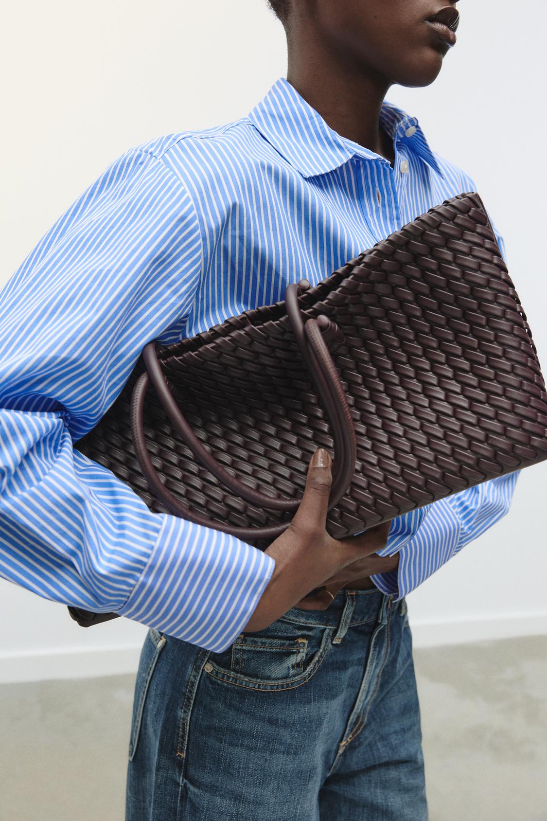 BRAIDED ELONGATED TOTE BAG