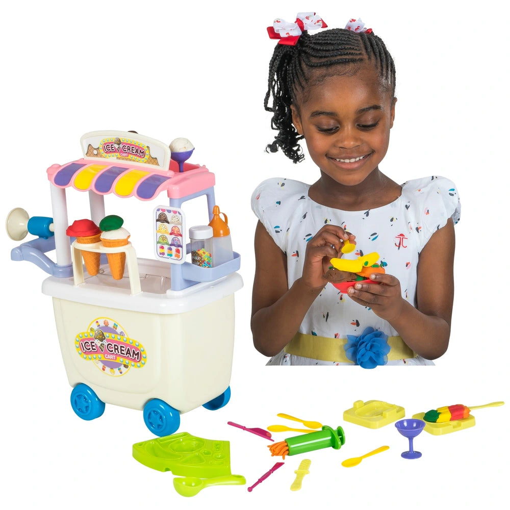 Fun Dough Tubs Playset Ice Cream Cart