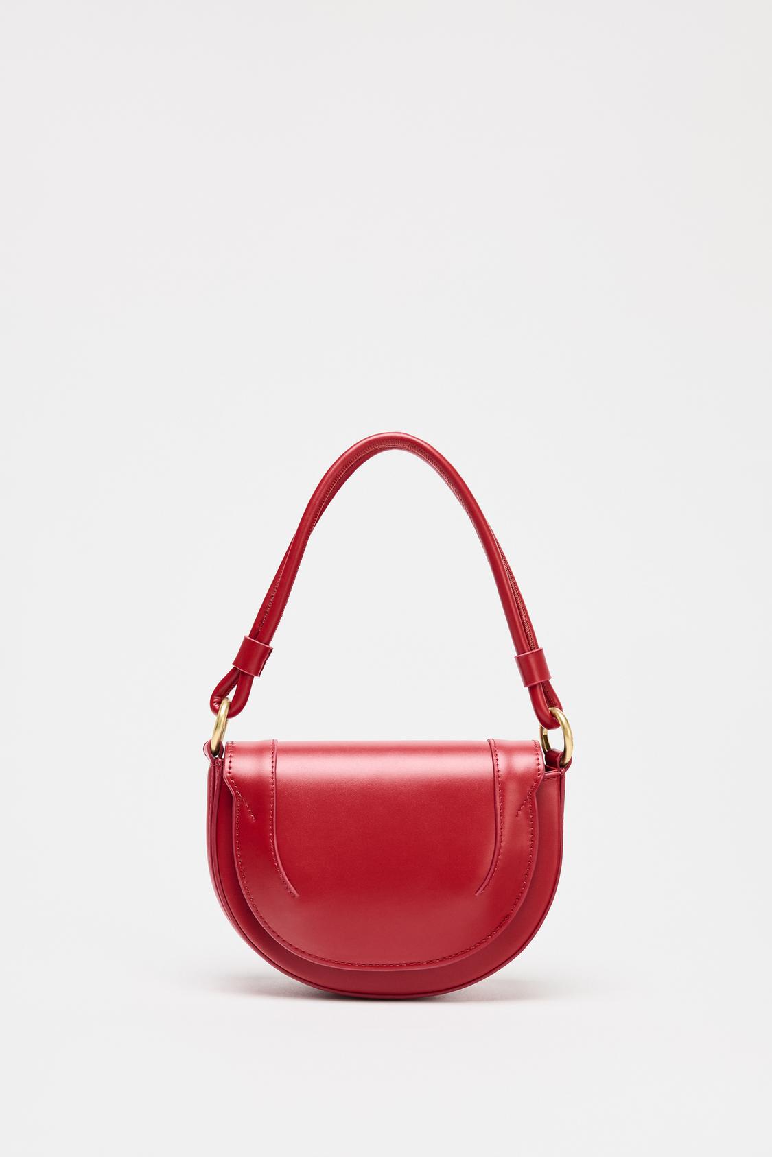 CONTRAST TOPSTITCH CROSSBODY BAG