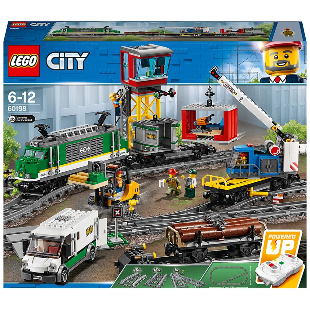 LEGO City 60198 Remote Control Cargo Train Set Powered UP