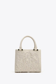 Satin-Effect Pearl Handbag