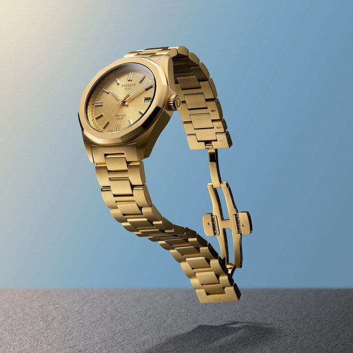 PRC 100 Solar Quartz 34mm Gold Ladies Watch
MPN:T1518223302100