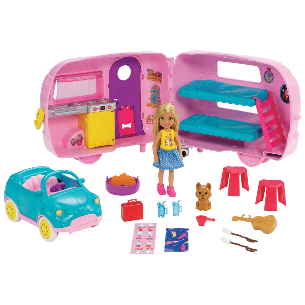 Barbie Club Chelsea Camper with Accessories Playset