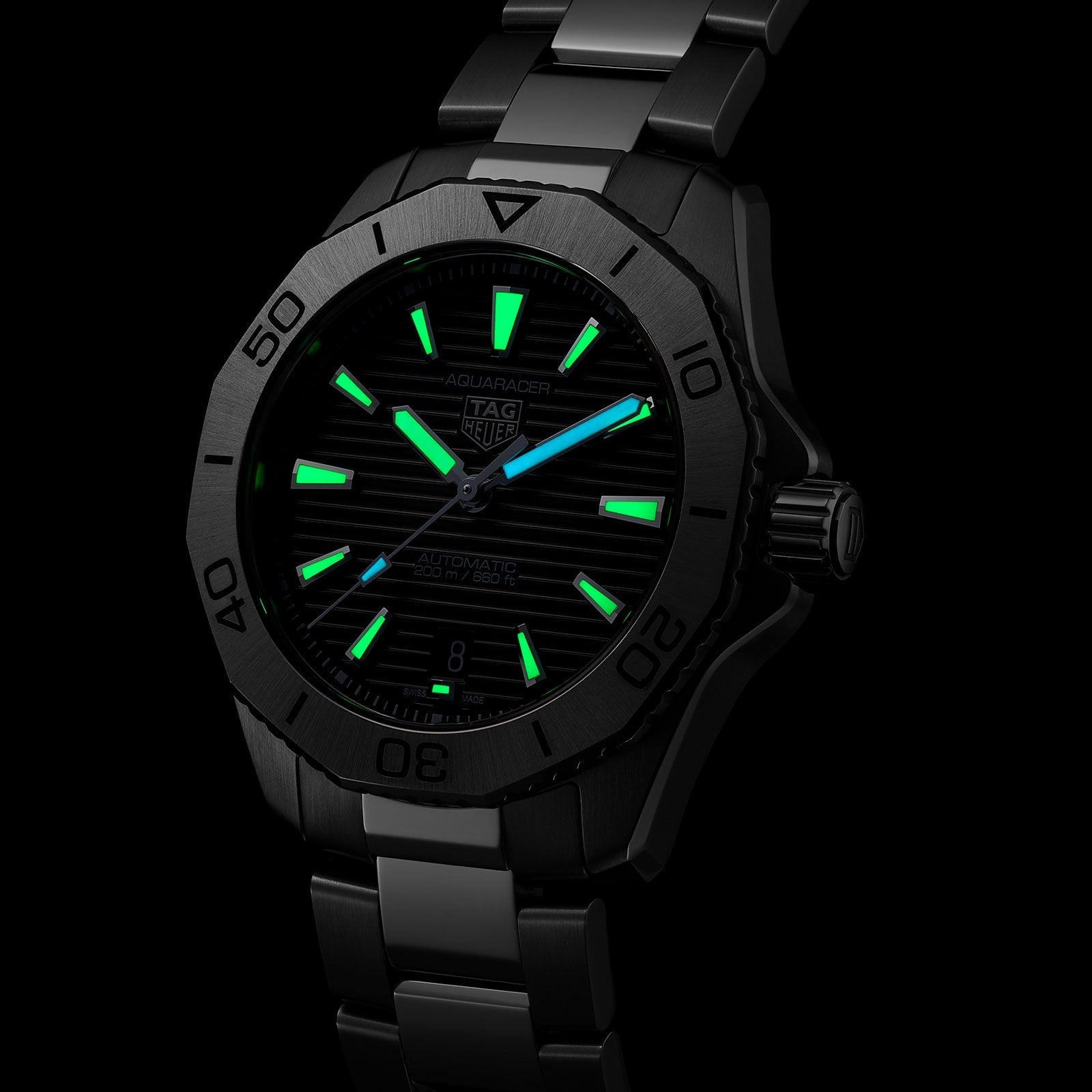 Aquaracer Professional 200 Date Automatic 40mm Mens Watch WBP2110.BA0627