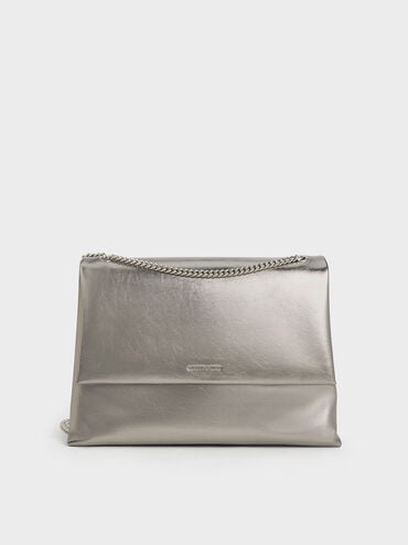Sianna Recycled Suede Chain-Handle