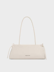 Hazel Bow Elongated Trapeze Shoulder Bag