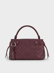 Ivette Woven Top Handle Bag