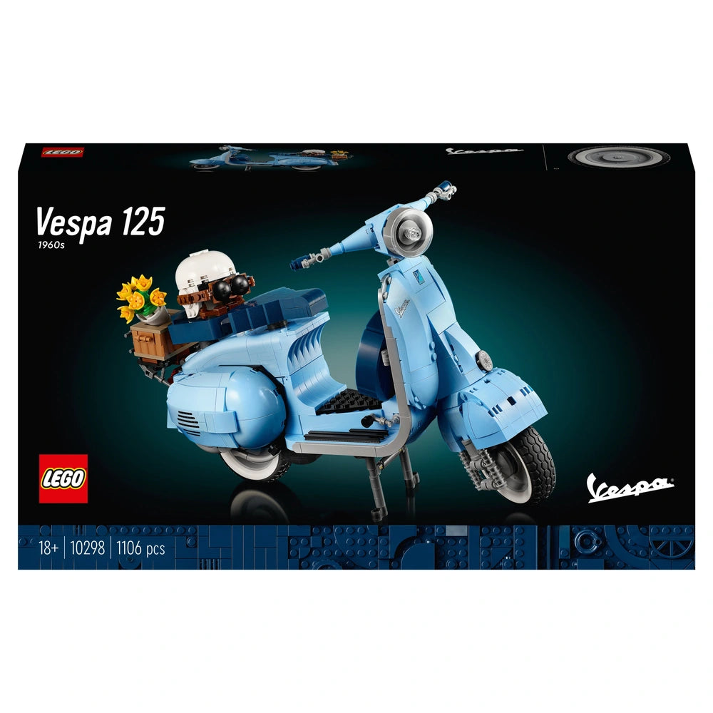 LEGO Icons 10298 Vespa 125 Scooter Model 75th Anniversary Set for Adults
