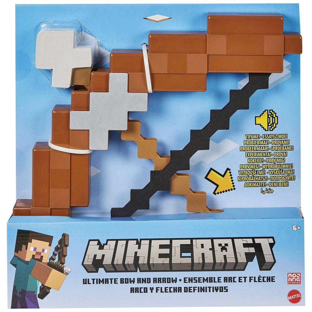 Minecraft Bow and Arrow Toy with Sound Effects