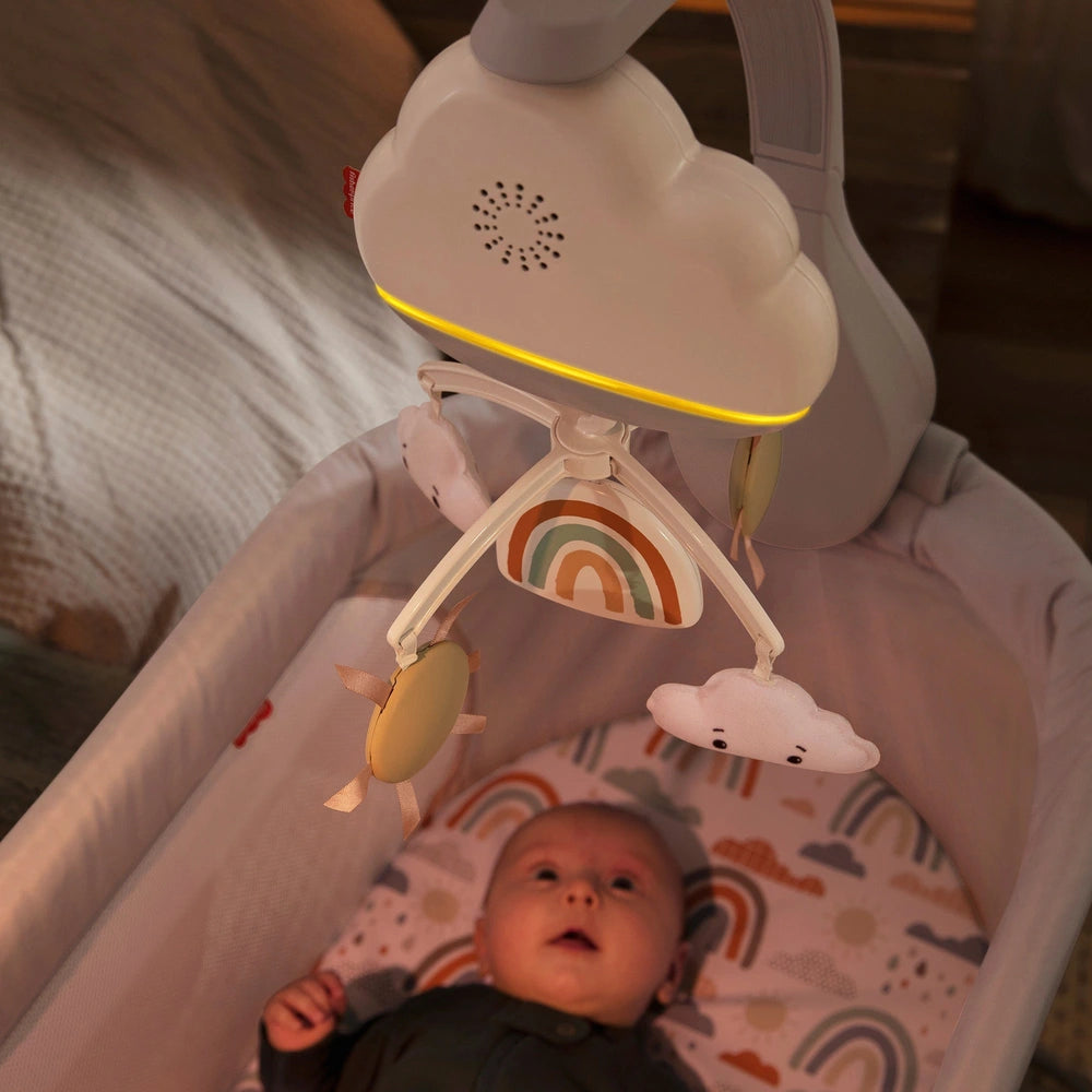 Fisher-Price Cot Mobile Sleep Aid Rainbow Showers 2-in-1