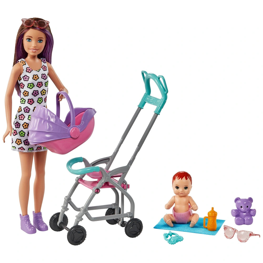 Barbie Skipper Babysitter Doll and Stroller Playset