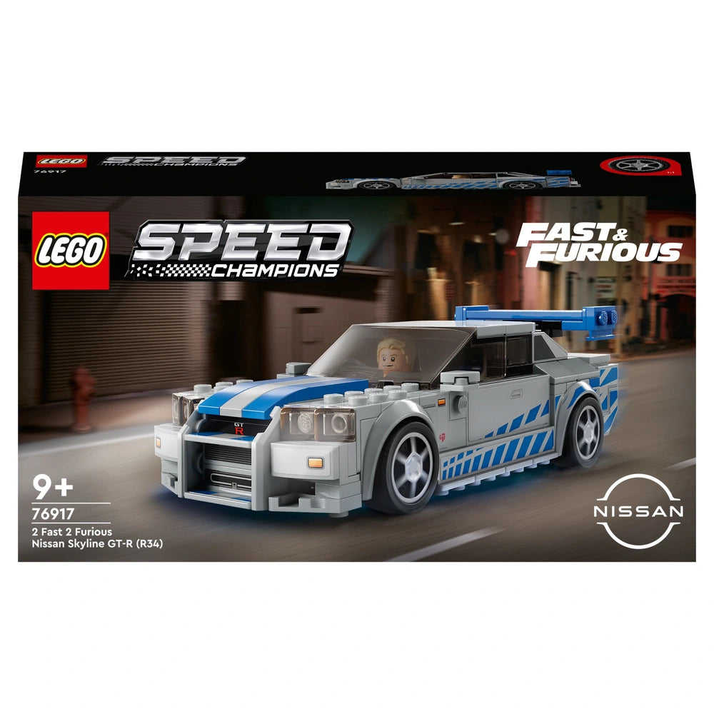 LEGO Speed Champions 76917 2 Fast 2 Furious Nissan Skyline GT-R (R34) Car Set