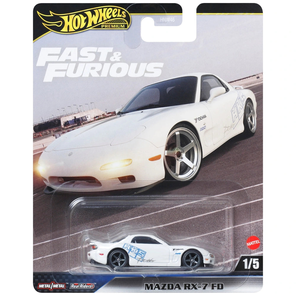 Hot Wheels Premium Fast & Furious Car Mazda RX-7 FD 1:64 Scale
