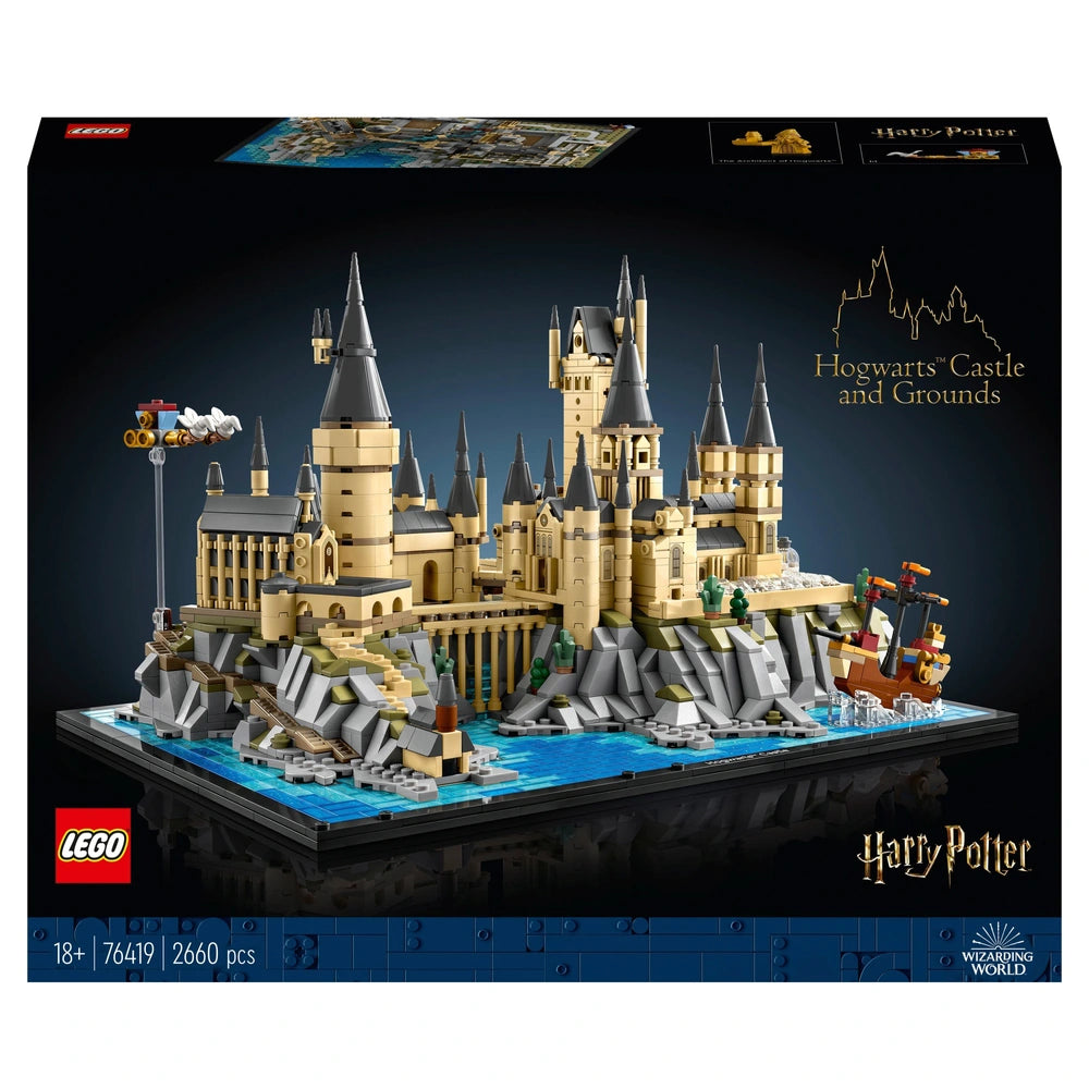 LEGO Harry Potter 76419 Hogwarts Castle and Grounds Set for Adults