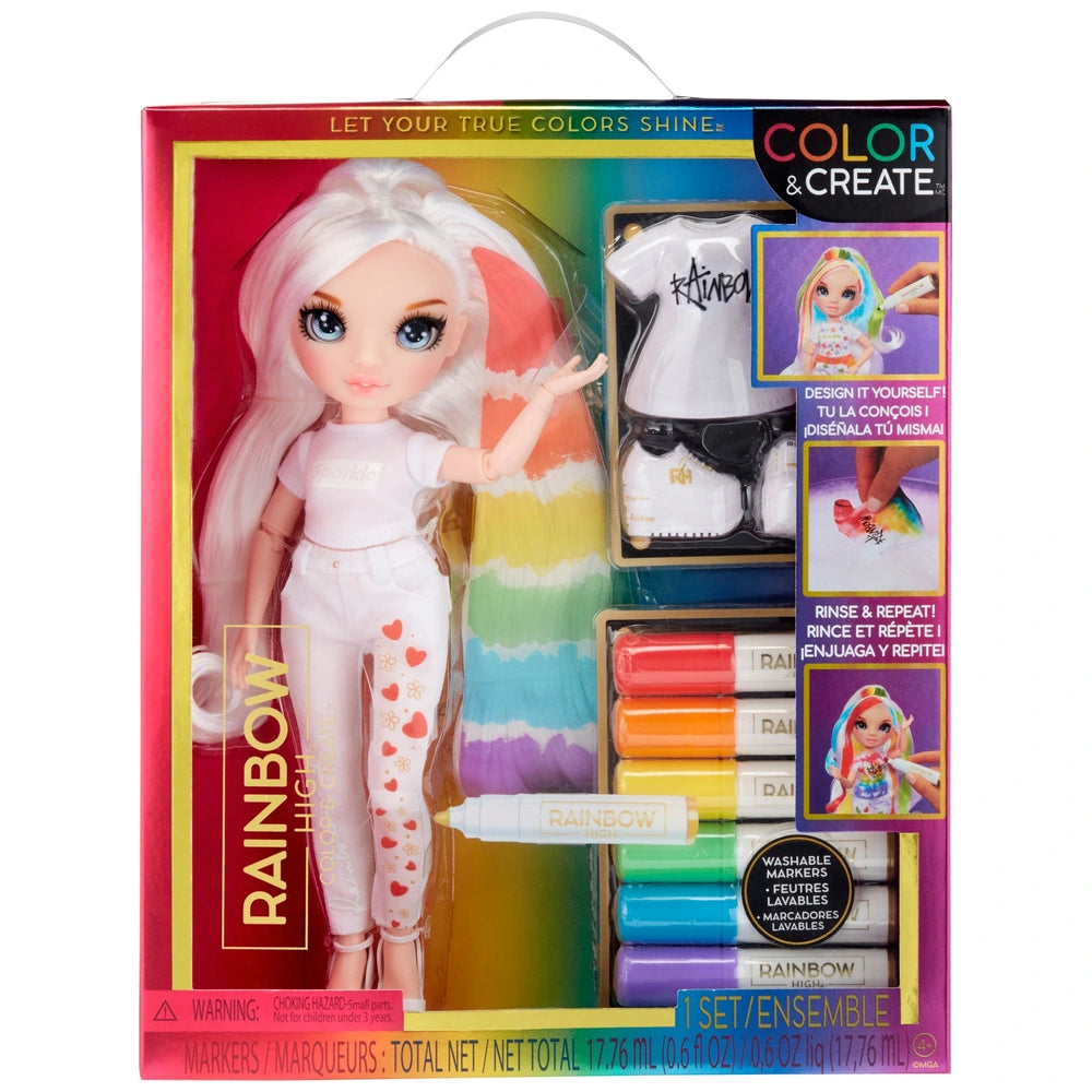 Color & Create Blue Eyes Doll