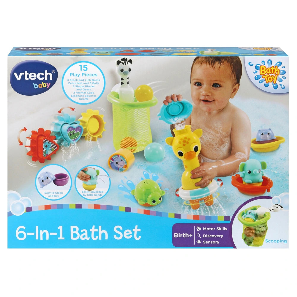 VTech 6-in-1 Baby Bath Toys Set