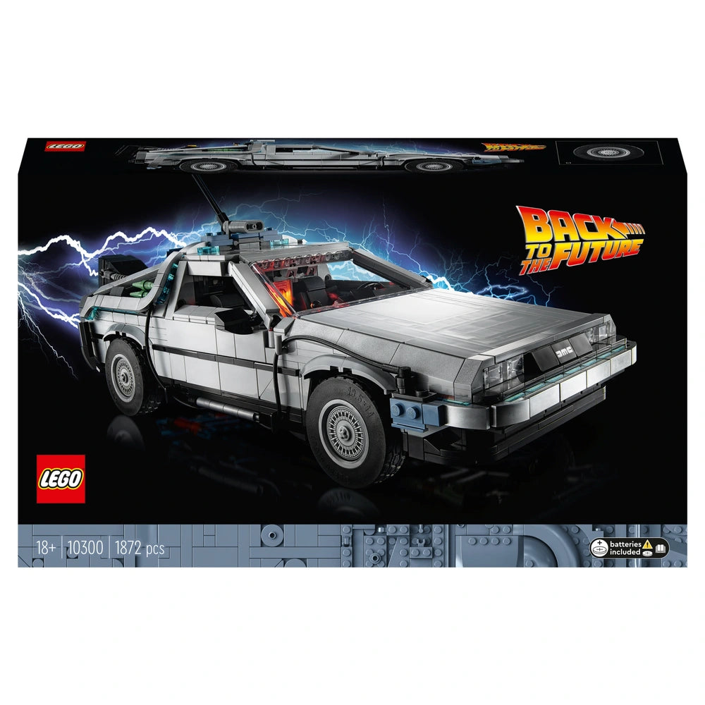 LEGO Icons 10300 Back to the Future Time Machine DeLorean Set for Adults
